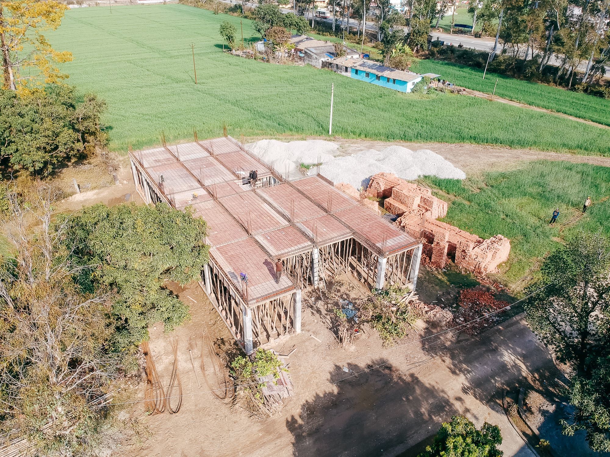 Indian Orphanage construction 1