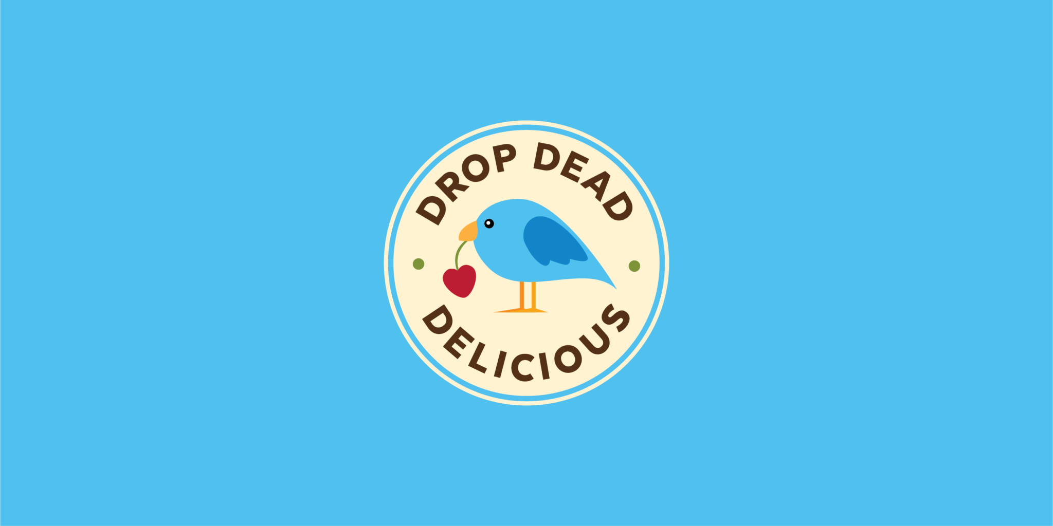 Drop Dead Delicious Logo social blue