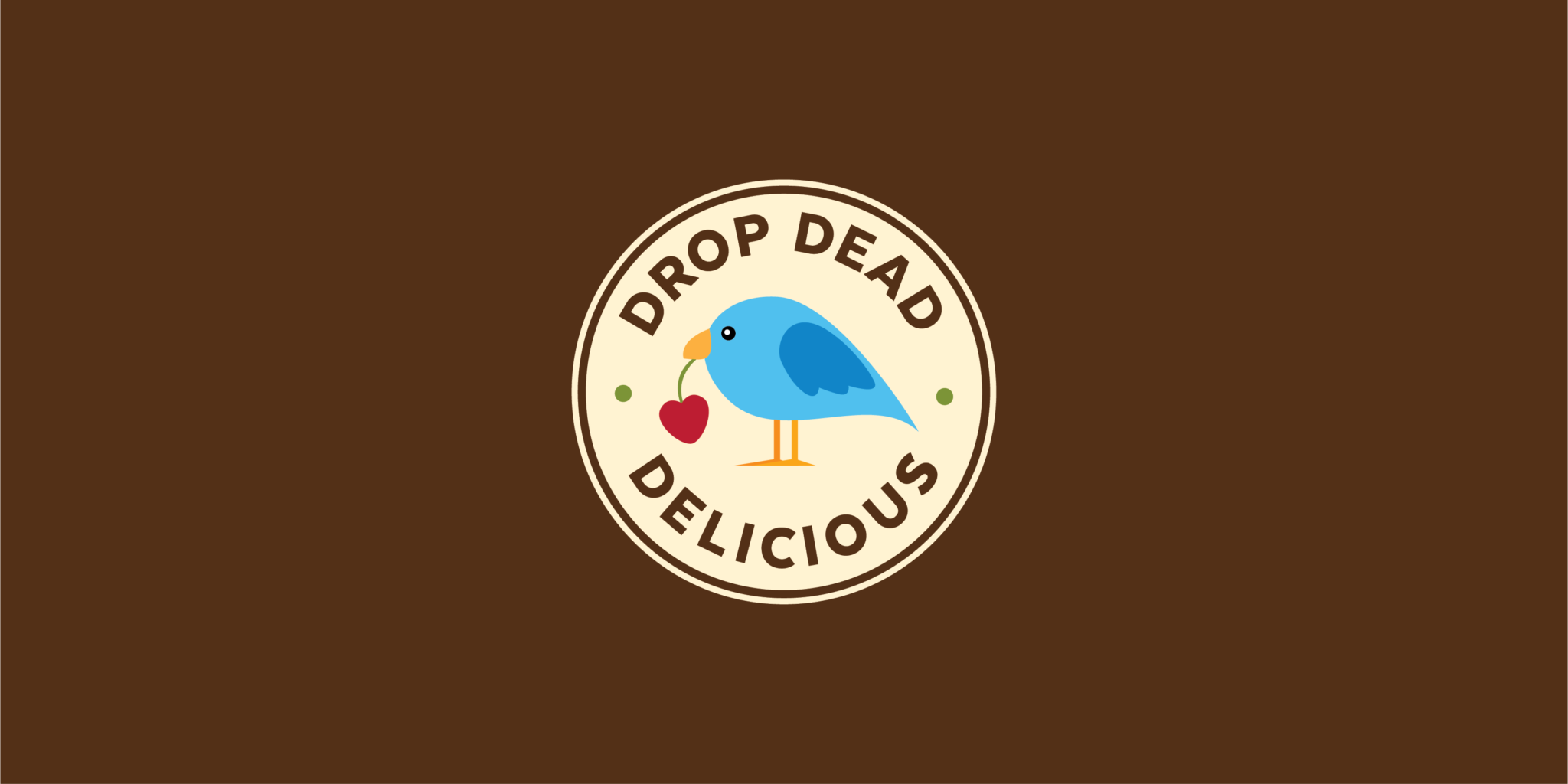 Drop Dead Delicious Logo social Brown