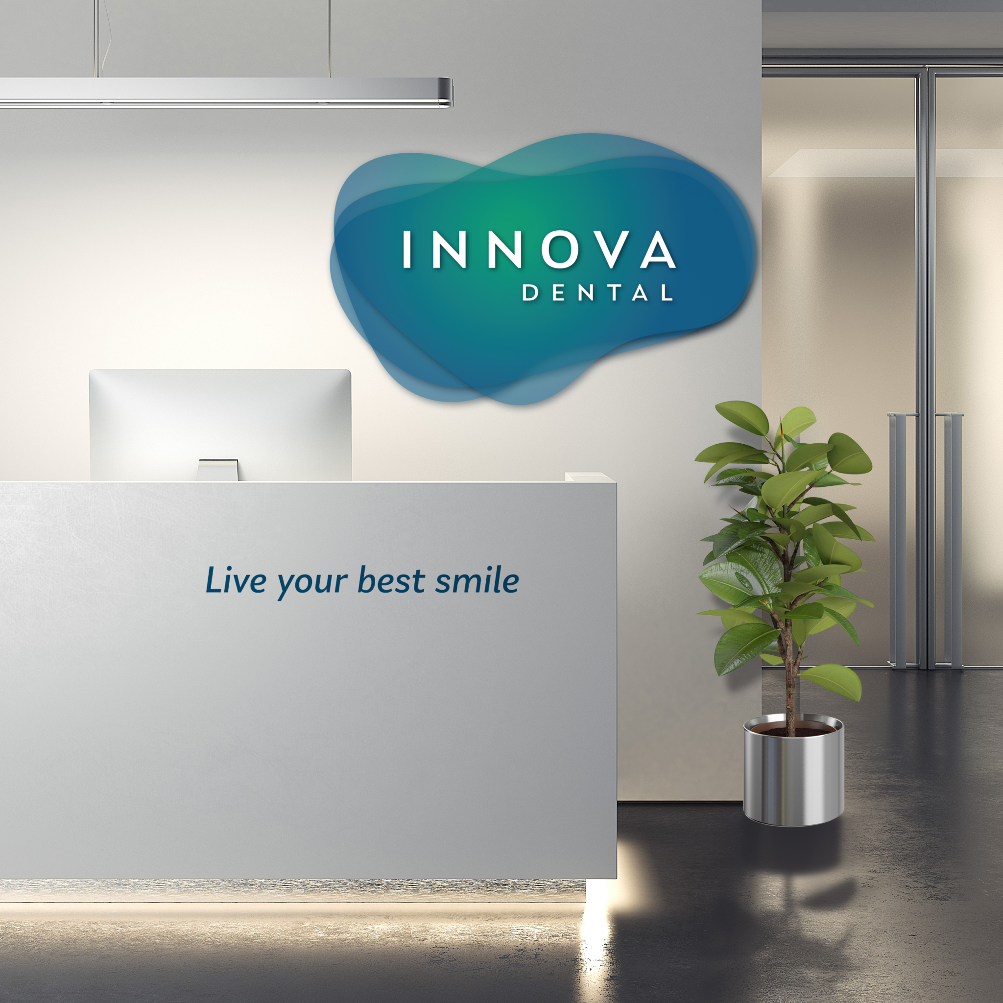 Innova Dental Wall Mockup 2500