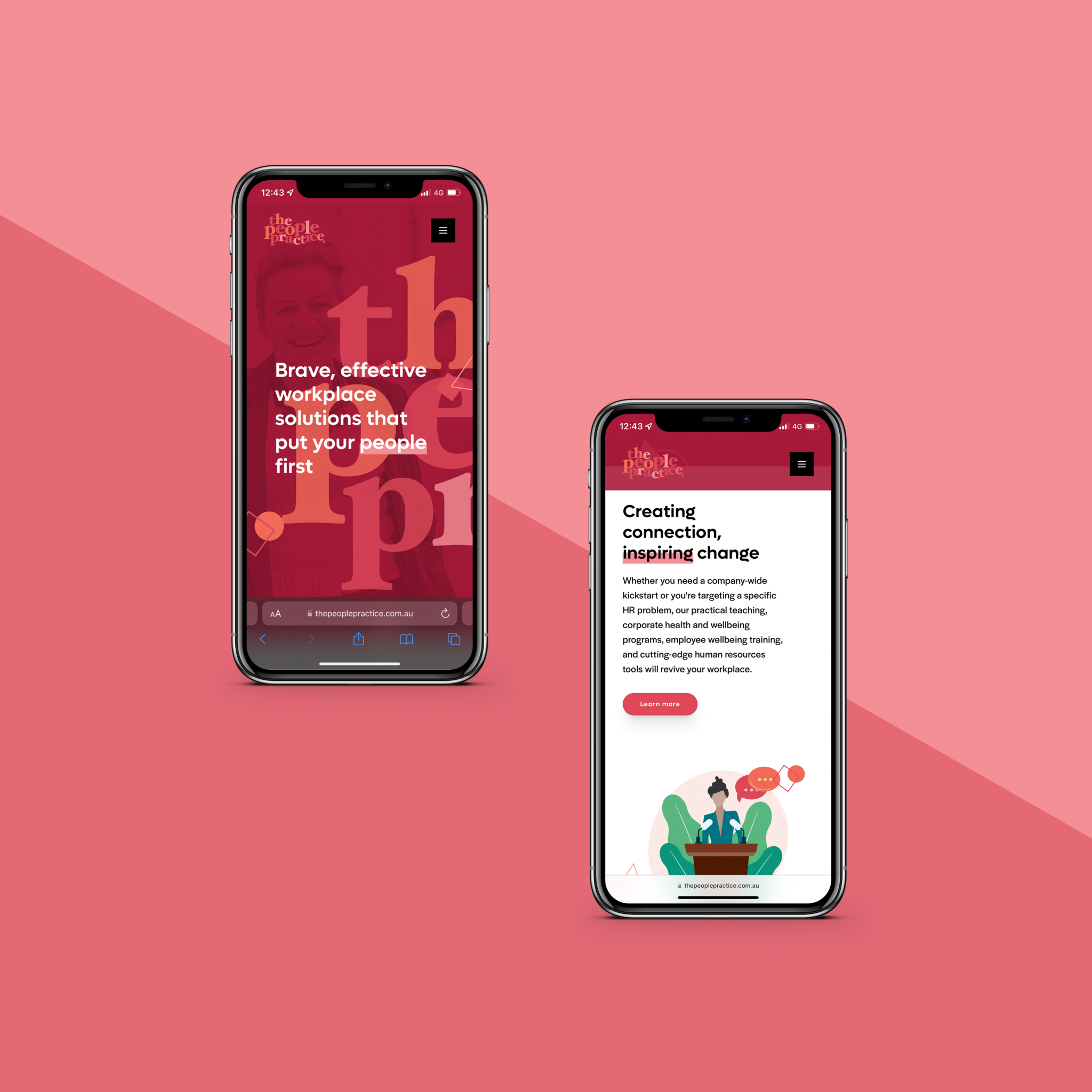 The People Practice Website Mockup 03 Mobile