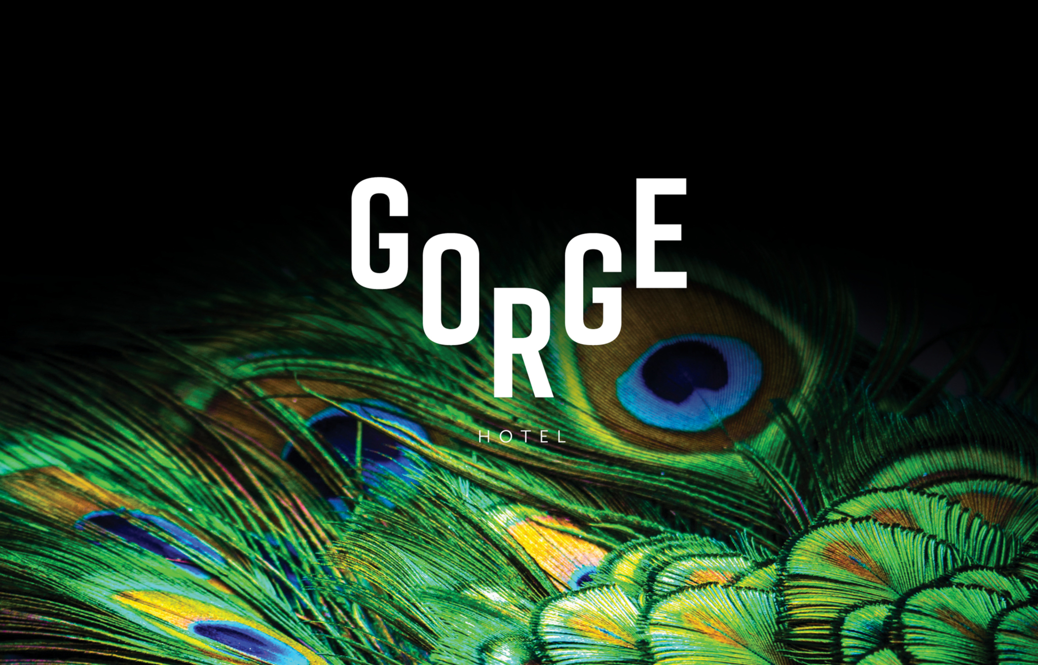 Gorge Hotel Logo on Feathers